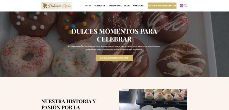 Lanzamiento Web (Pastelería)